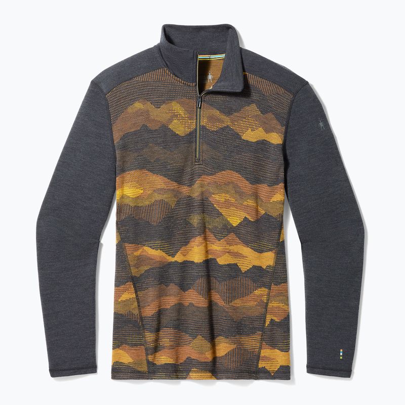 Bluza termoaktywna męska Smartwool Merino 250 Baselayer 1/4 Zip Boxed charcoal mtn scape 3