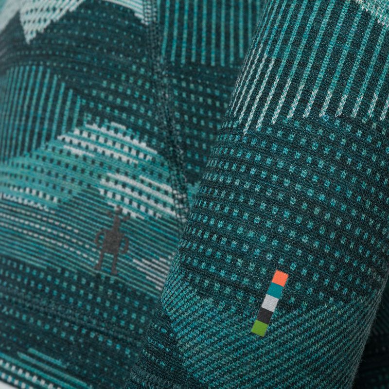 Longsleeve termoaktywny damski Smartwool Merino 250 Baselayer Crew Boxed twilight blue mtn scape 5