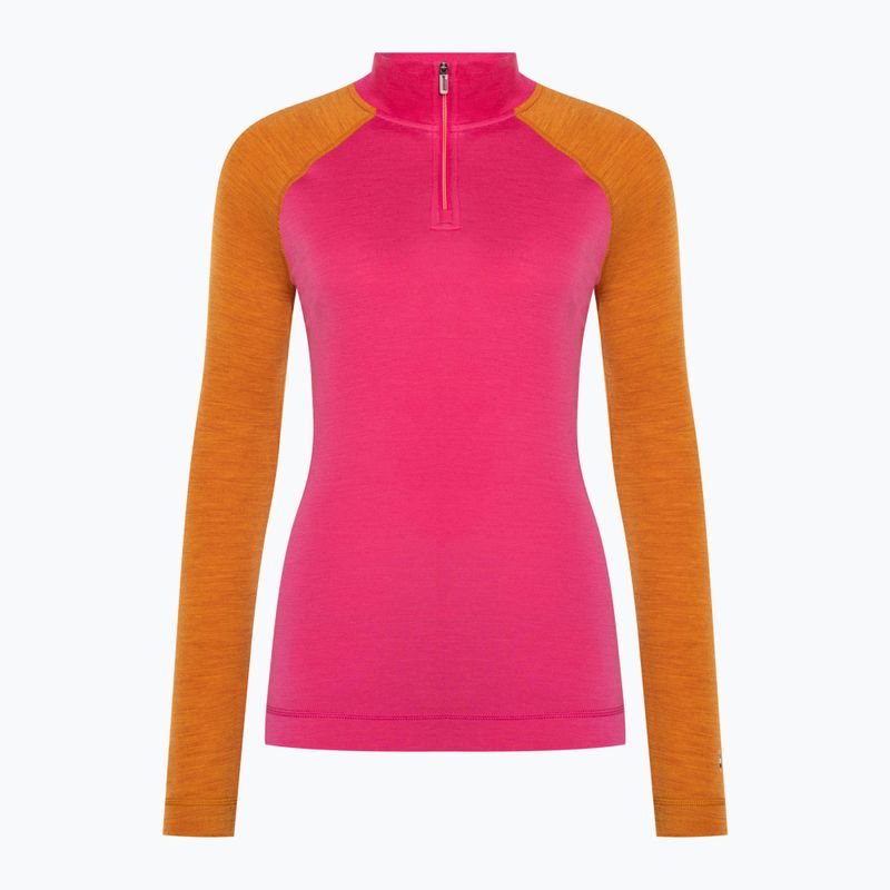 Longsleeve termoaktywny damski Smartwool Classic Thermal Merino Baselayer 1/4 Zip Boxed power pink 3