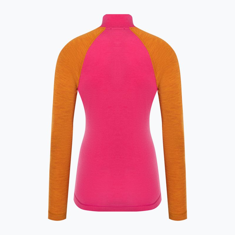 Longsleeve termoaktywny damski Smartwool Classic Thermal Merino Baselayer 1/4 Zip Boxed power pink 4