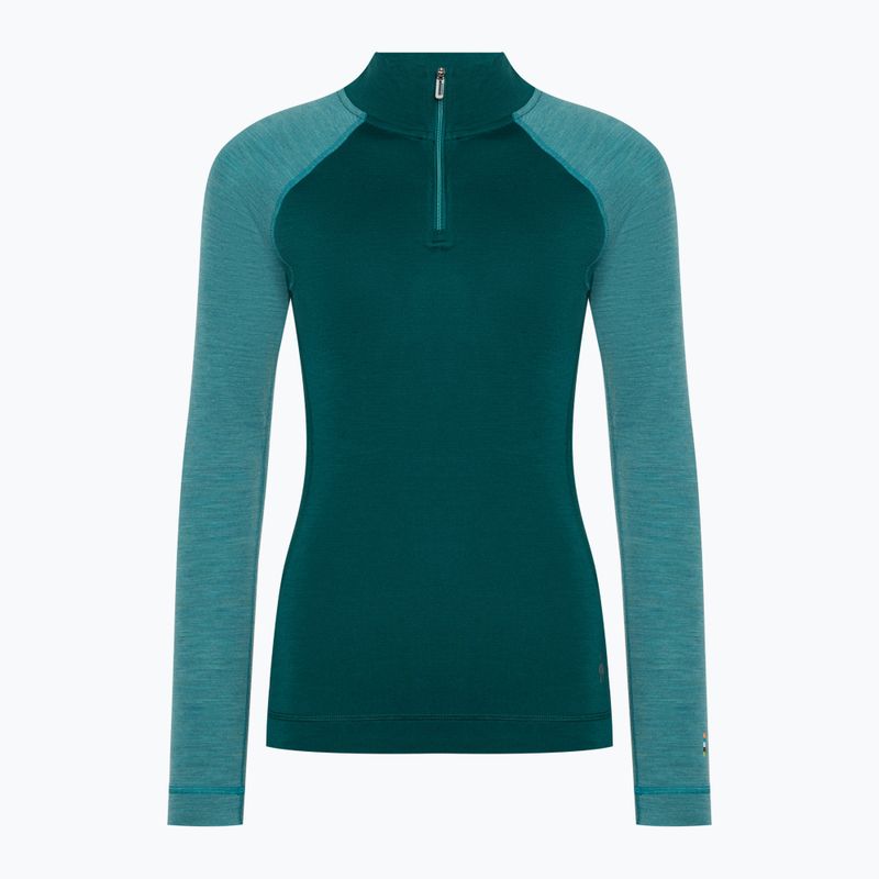 Bluza termoaktywna damska Smartwool Classic Thermal Merino Baselayer 1/4 Zip Boxed emerald 3