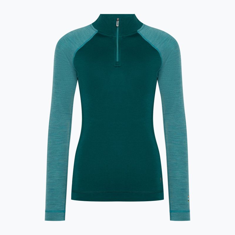 Longsleeve termoaktywny damski Smartwool Classic Thermal Merino Baselayer 1/4 Zip Boxed emerald 3