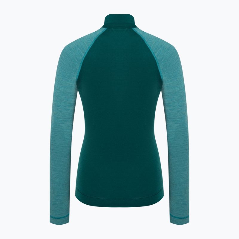 Bluza termoaktywna damska Smartwool Classic Thermal Merino Baselayer 1/4 Zip Boxed emerald 4