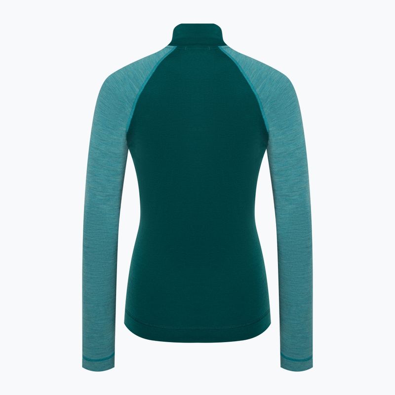 Longsleeve termoaktywny damski Smartwool Classic Thermal Merino Baselayer 1/4 Zip Boxed emerald 4