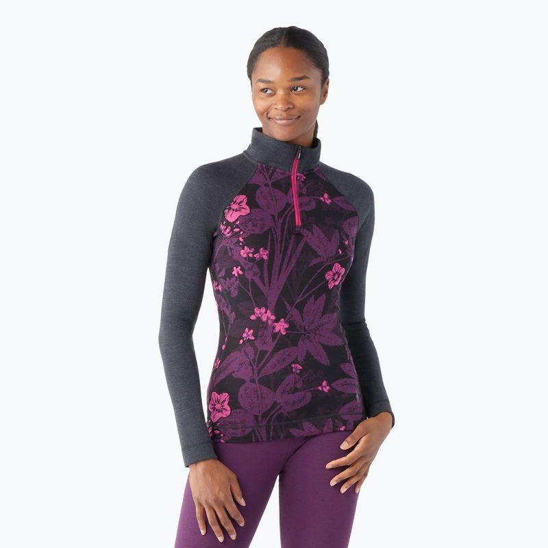 Longsleeve termoaktywny damski Smartwool Classic Thermal Merino Baselayer 1/4 Zip Boxed purple iris