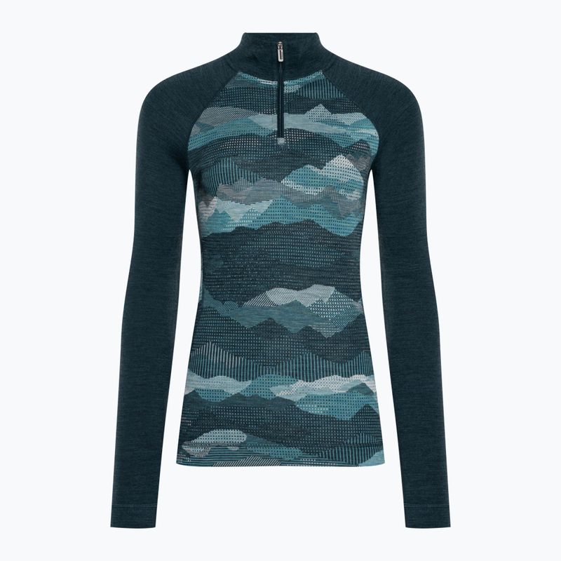 Longsleeve termoaktywny damski Smartwool Classic Thermal Merino Baselayer 1/4 Boxed twilight blue 3