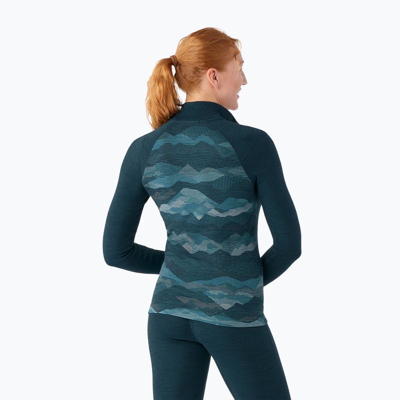 Longsleeve termoaktywny damski Smartwool Classic Thermal Merino Baselayer 1/4 Boxed twilight blue 2