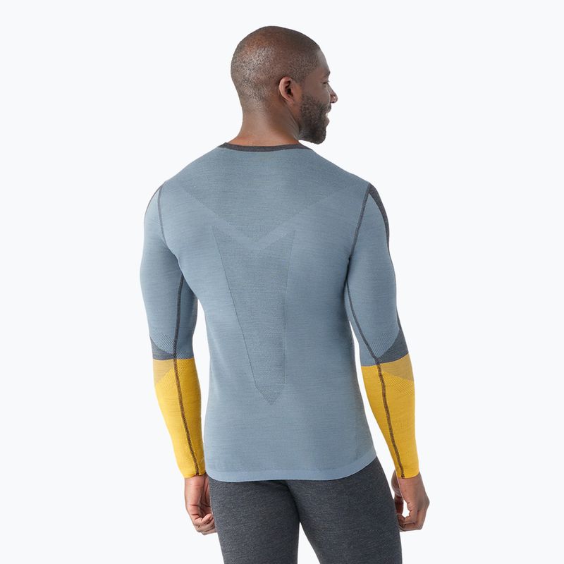 Bluza termoaktywna męska Smartwool Intraknit Thermal Merino Baselayer Colorblock Crew charcoal 2