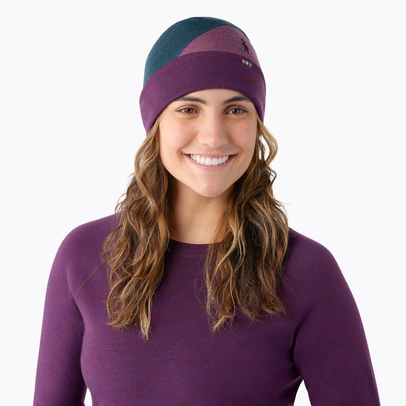 Czapka zimowa Smartwool Thermal Merino Colorblock twilight blue heather 5