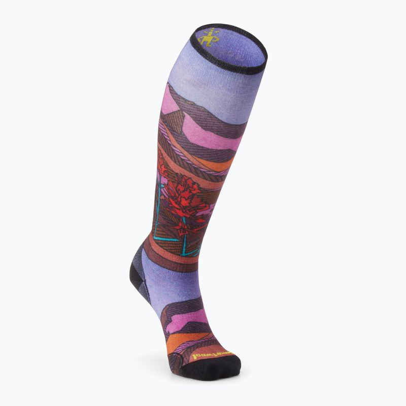 Skarpety narciarskie damskie Smartwool Ski Zero Cushion Floral Field Print OTC picante 5