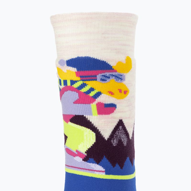 Skarpety dziecięce Smartwool Wintersport Full Cushion Mountain Moose Pattern OTC moonbeam 3