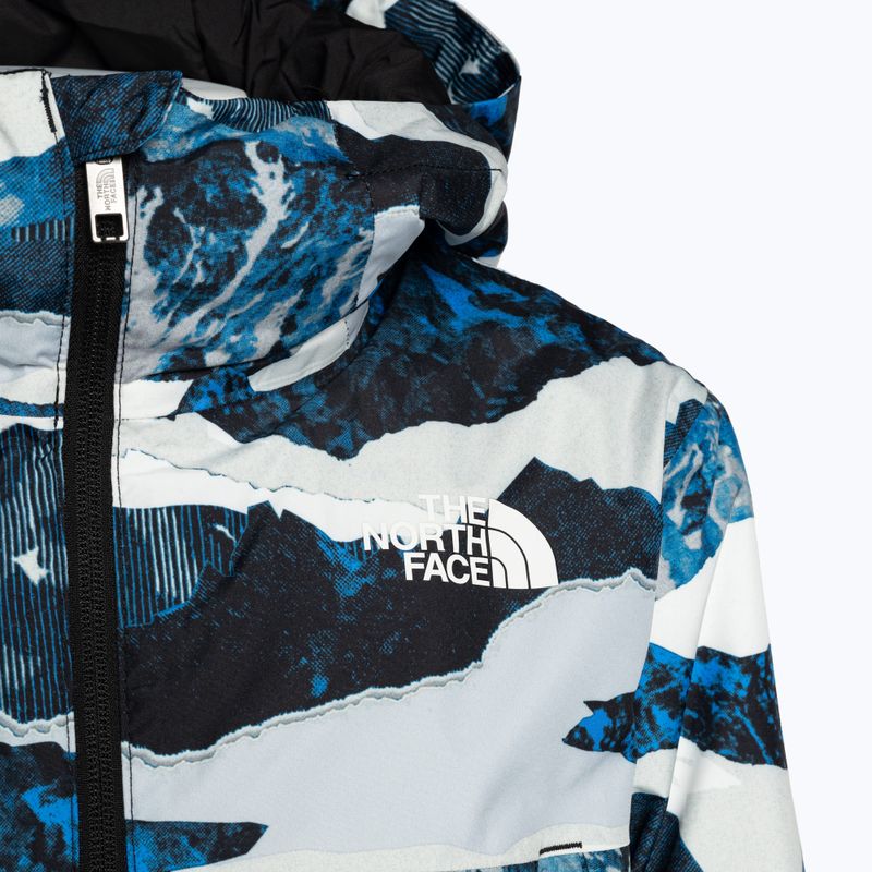 Kurtka narciarska dziecięca The North Face Freedom Insulated optic blue mountain traverse print 3