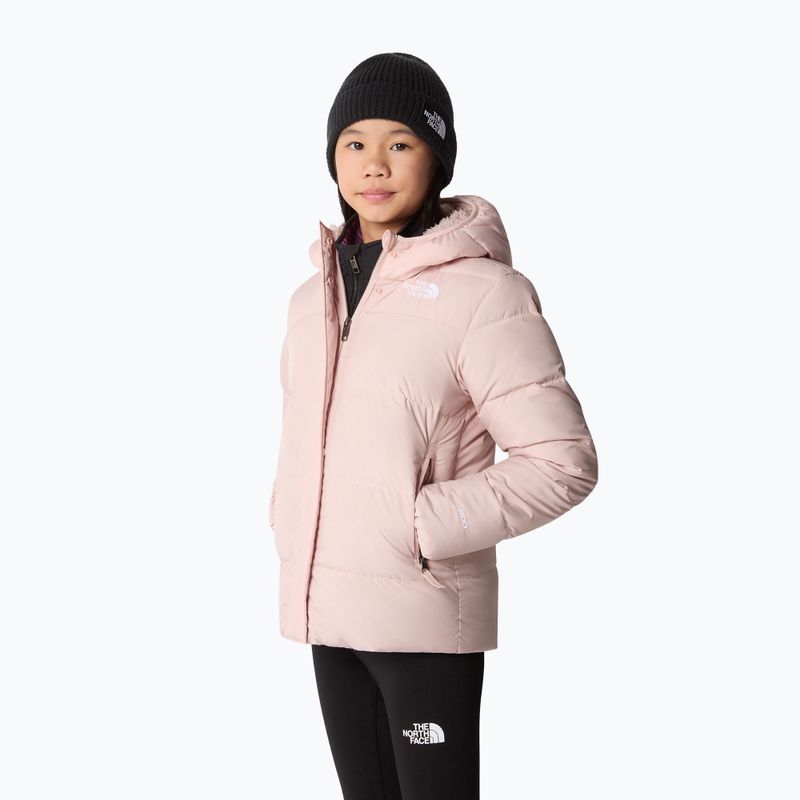 Kurtka dziecięca The North Face North Down Fleece Parka pink moss 4