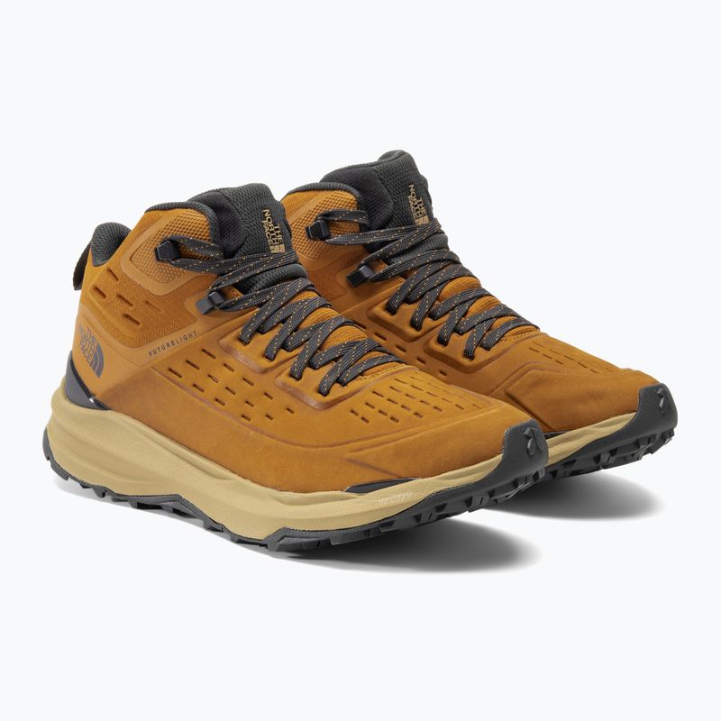 Buty turystyczne męskie The North Face Vectiv Exploris 2 Mid Futurelight Leather citrine yellow 4