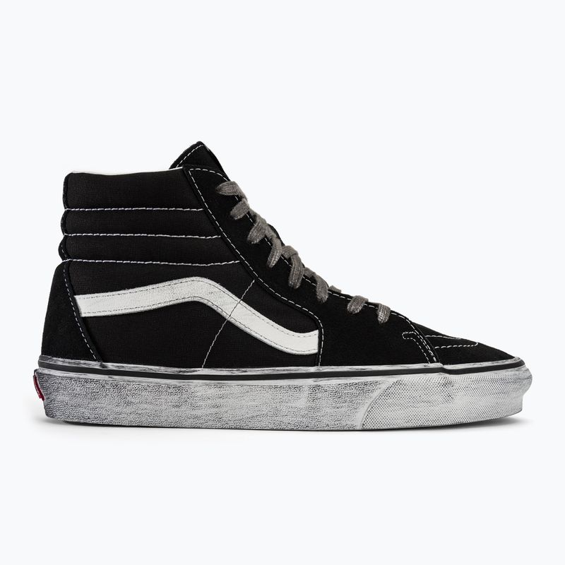 Buty Vans SK8-Hi Stressed black/white 2