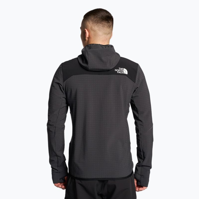 Kurtka hybrydowa męska The North Face Dawn Turn Hybrid Ventrix Midlayer asphalt grey/black/orange 2