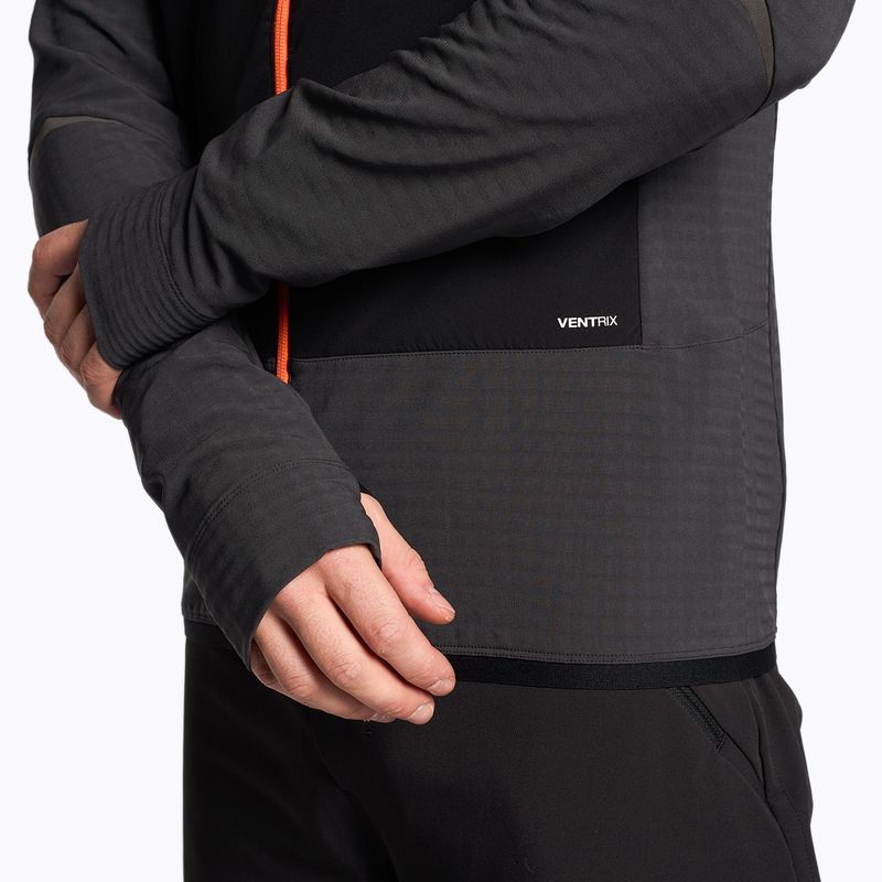 Kurtka hybrydowa męska The North Face Dawn Turn Hybrid Ventrix Midlayer asphalt grey/black/orange 3