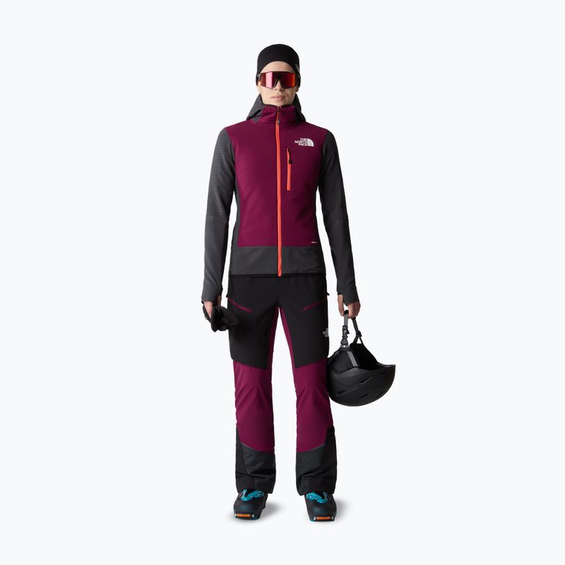 Kurtka hybrydowa damska The North Face Dawn Turn Hybrid Ventrix Midlayer asphalt grey/boysenberry 2