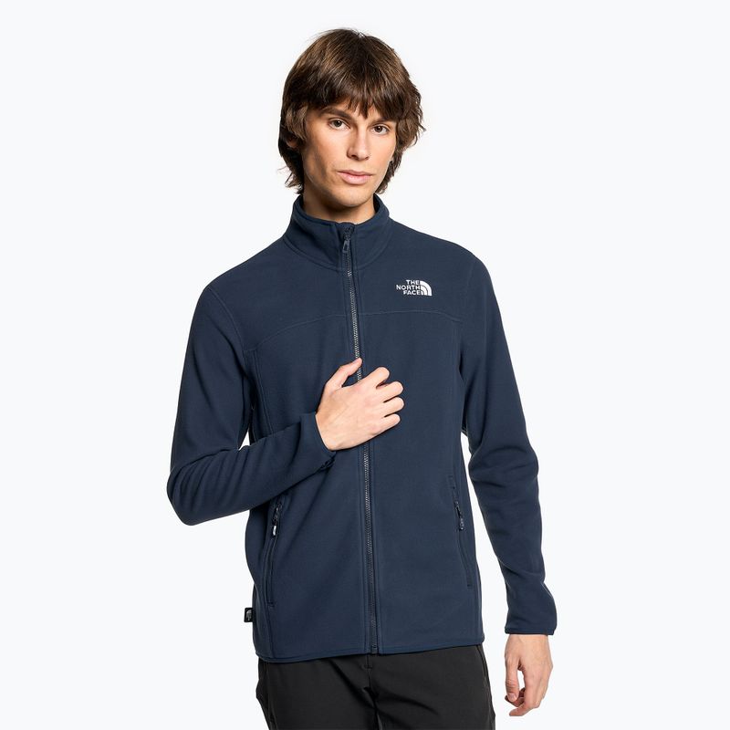 Bluza męska The North Face 100 Glacier Full Zip summit navy