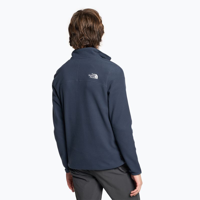 Bluza męska The North Face 100 Glacier 1/4 Zip summit navy 2