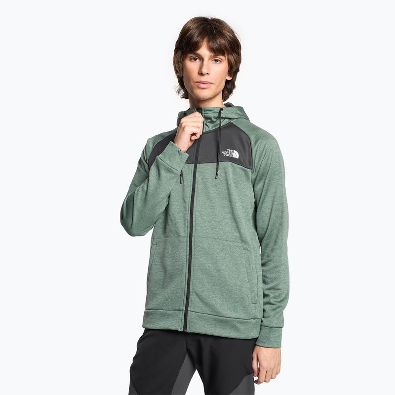 Bluza męska The North Face Reaxion Fleece dark sage heather/ asphalt grey