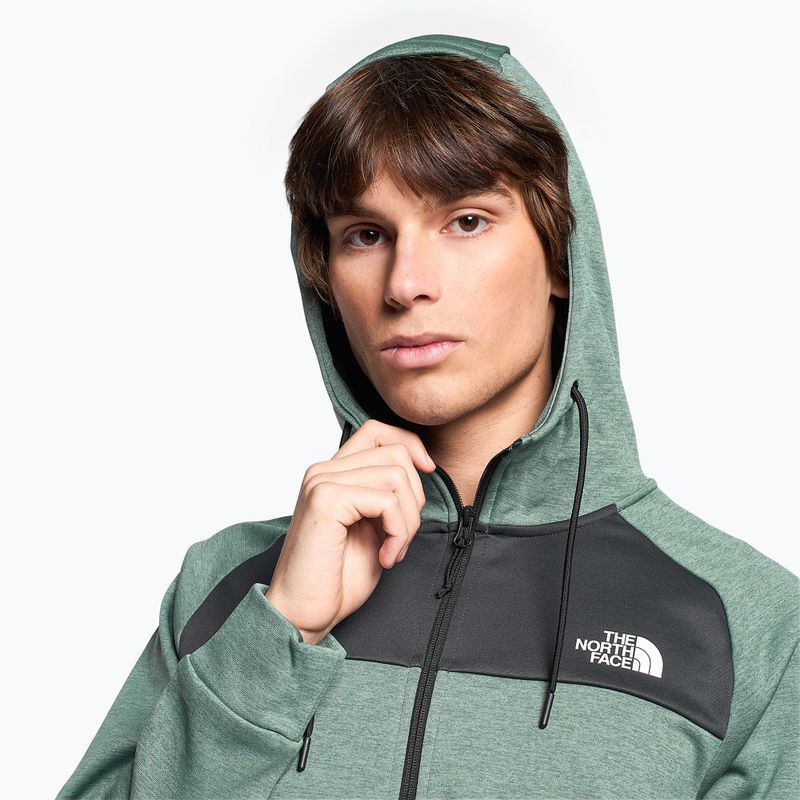 Bluza męska The North Face Reaxion Fleece dark sage heather/ asphalt grey 3