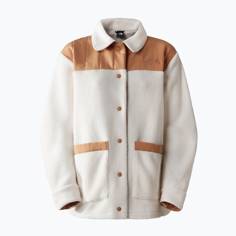 Bluza damska The North Face Cragmont Fleece Shacket gardenia white/almond butter 4