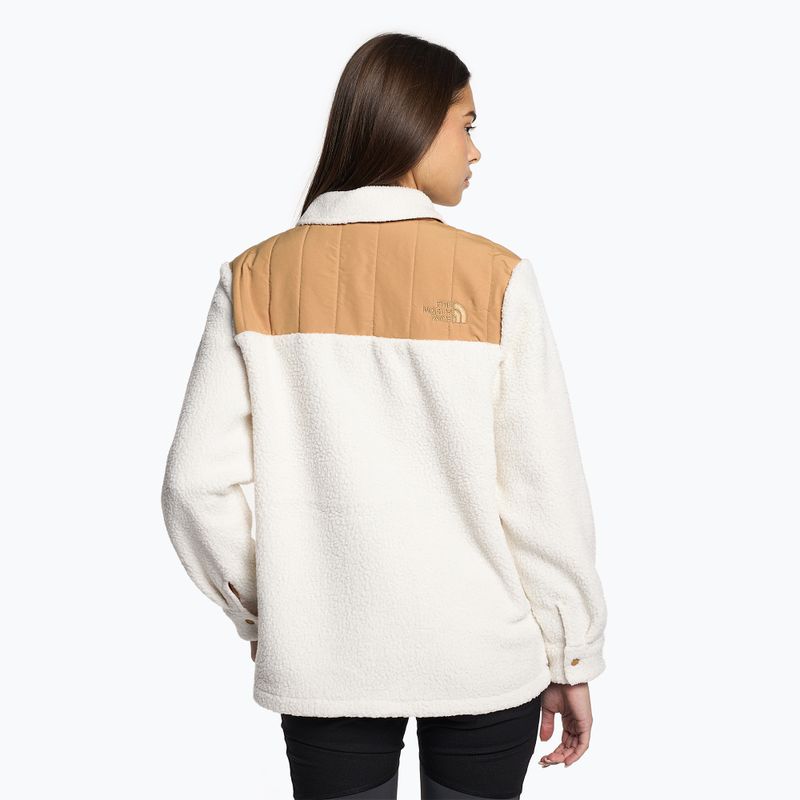 Bluza damska The North Face Cragmont Fleece Shacket gardenia white/almond butter 2