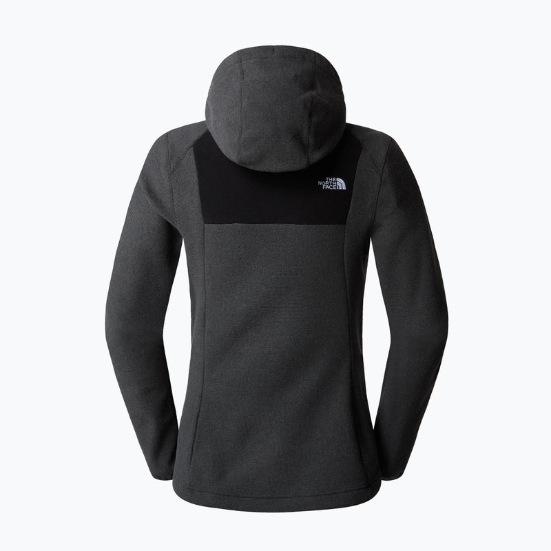 Bluza trekkingowa damska The North Face Homesafe Full Zip Fleece Hoodie black/asphalt grey stripe 6