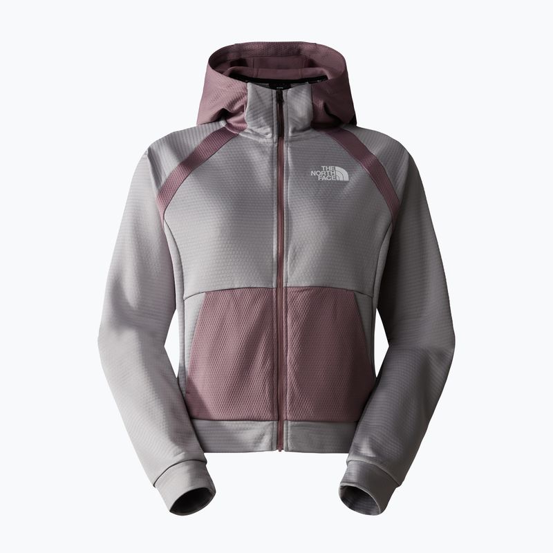 Bluza trekkingowa damska The North Face Mountain Athletics Full Zip Fleece meld grey/fawn grey 5