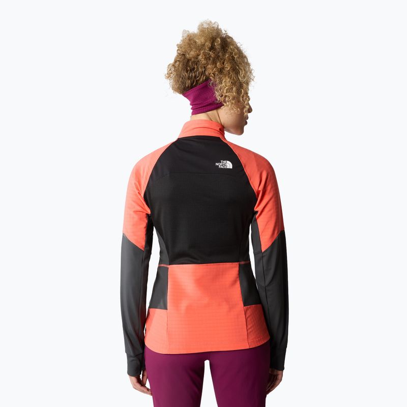 Kurtka softshell damska The North Face Dawn Turn Softshell FZ black/radiant orange/asphalt grey 3