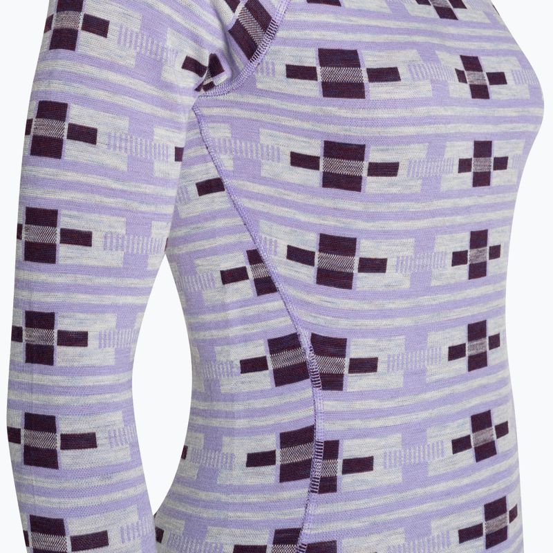 Bluza termoaktywna damska Smartwool Merino 250 Baselayer Crew Boxed violet flirt with me 5