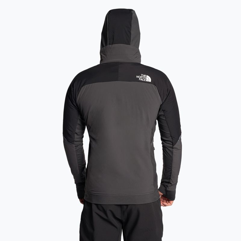 Kurtka hybrydowa męska The North Face Dawn Turn Hybrid Ventrix Hoodie asphalt grey/black/orange 2