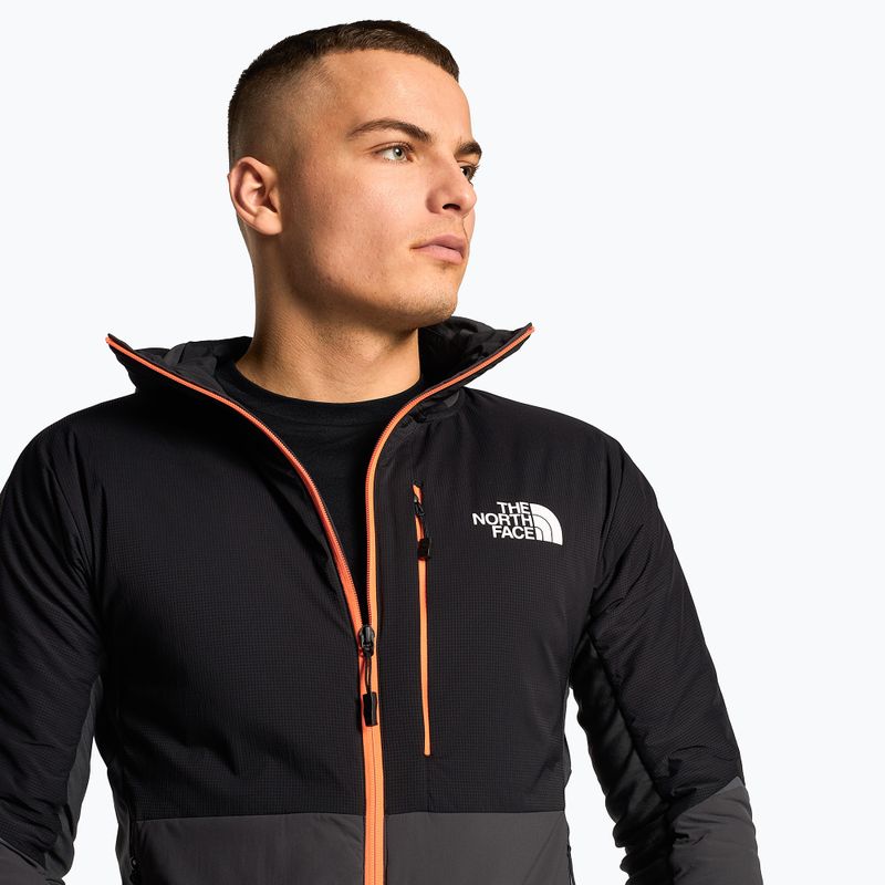 Kurtka hybrydowa męska The North Face Dawn Turn Hybrid Ventrix Hoodie asphalt grey/black/orange 3