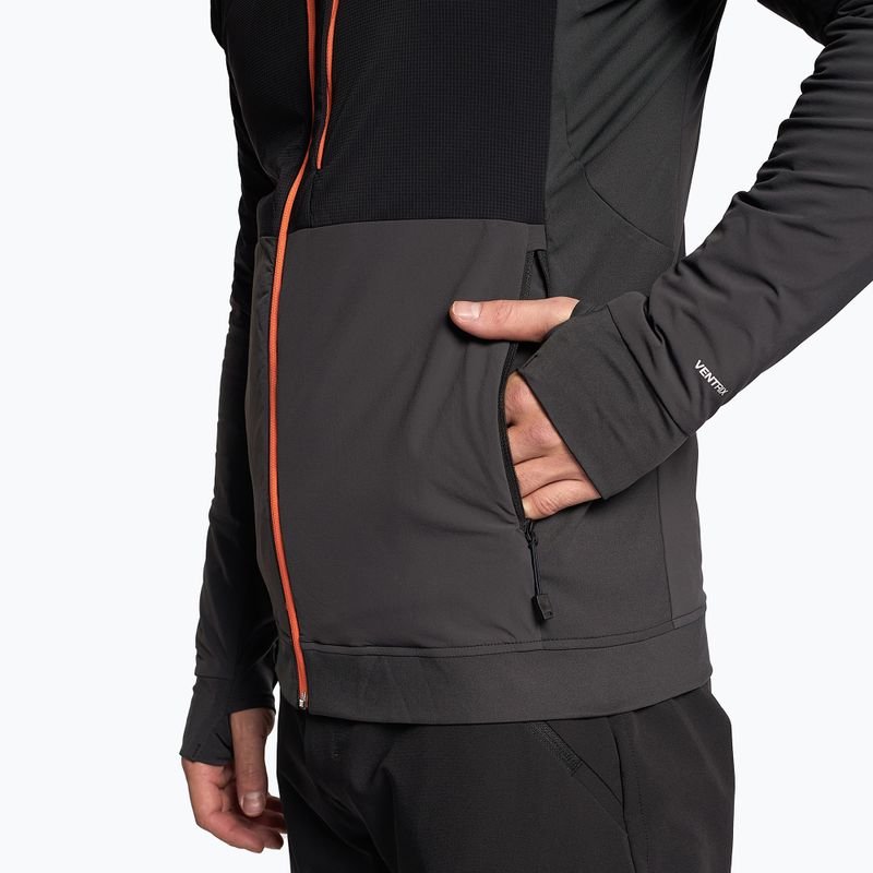 Kurtka hybrydowa męska The North Face Dawn Turn Hybrid Ventrix Hoodie asphalt grey/black/orange 5