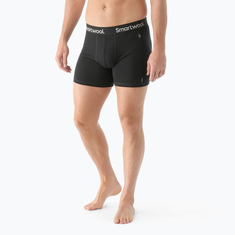 Bokserki termoaktywne męskie Smartwool Everyday Merino Boxer Brief Boxed black 2