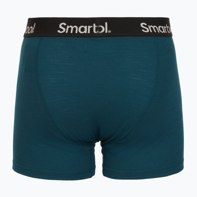 Bokserki termoaktywne męskie Smartwool Merino Boxer Brief Boxed twilight blue 2
