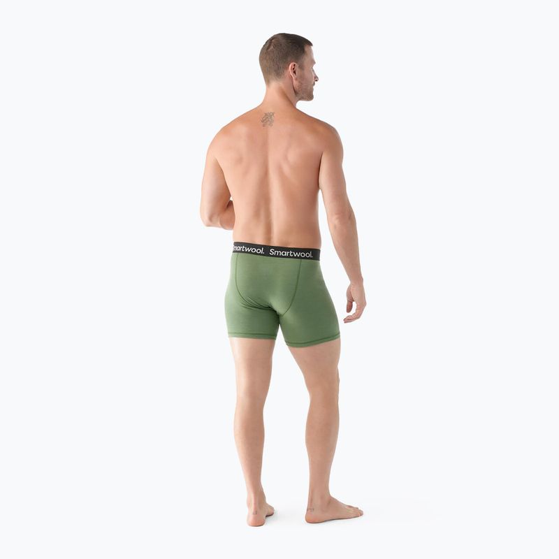 Bokserki termoaktywne męskie Smartwool Merino Boxer Brief Boxed fern green 3