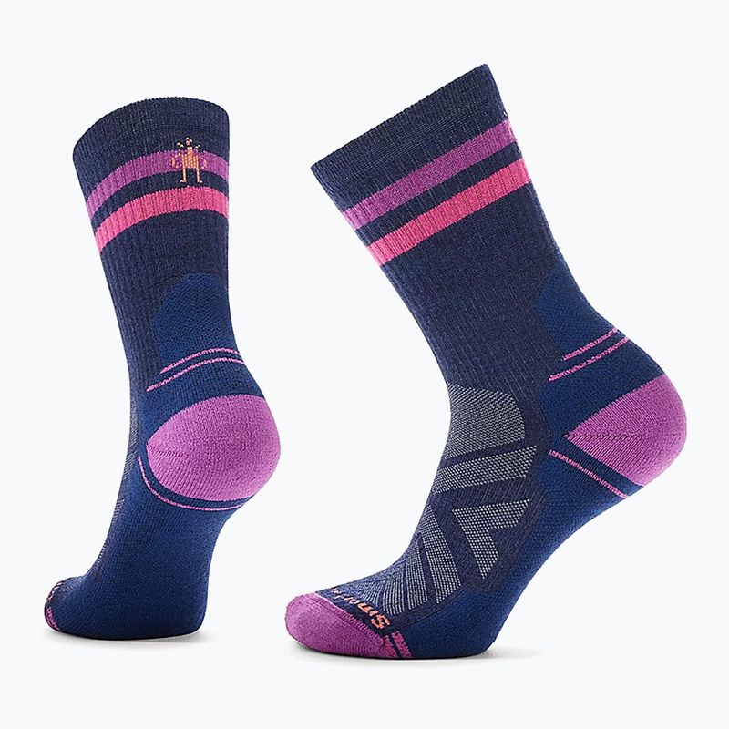 Skarpety damskie Smartwool Hike Light Cushion Tube Stripe Crew deep navy/power pink 6