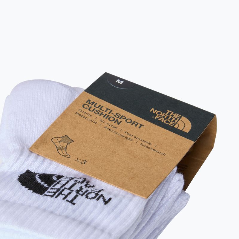 Skarpety trekkingowe The North Face Multi Sport Cush Quarter Sock 3 pary white 3