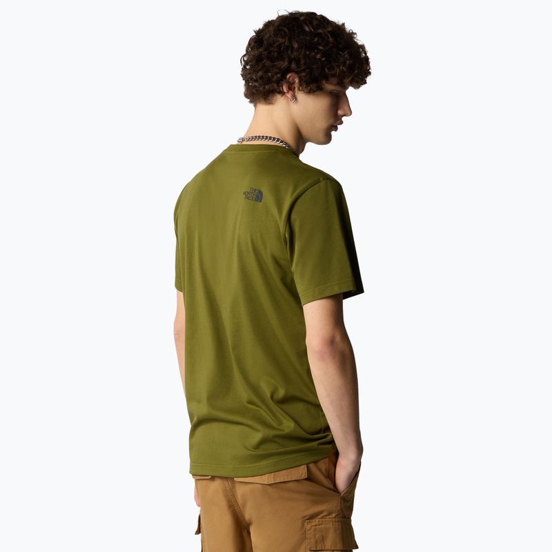 Koszulka męska The North Face Simple Dome Tee forest olive 3