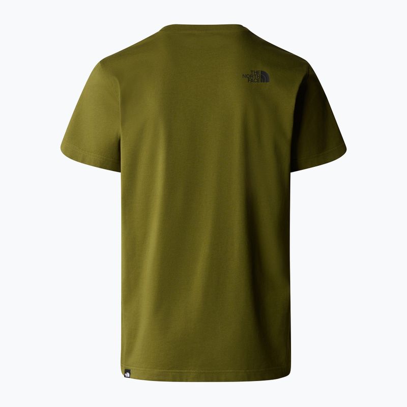 Koszulka męska The North Face Simple Dome Tee forest olive 5