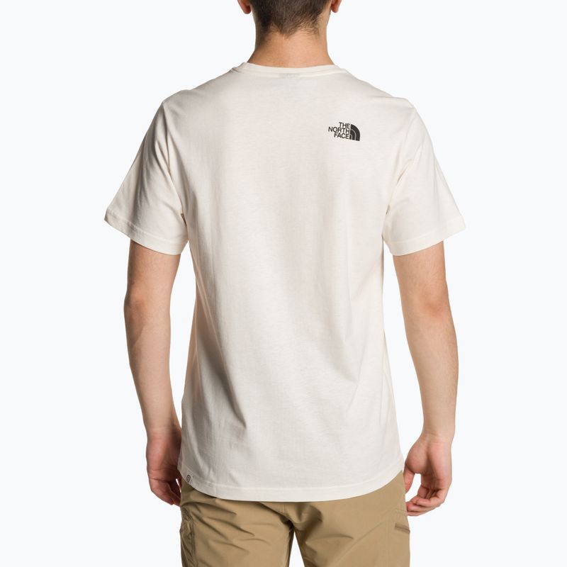 Koszulka męska The North Face Berkeley California white dune/optic emeral 2