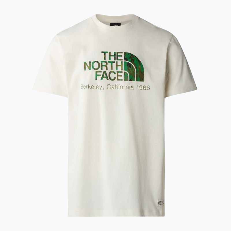 Koszulka męska The North Face Berkeley California white dune/optic emeral 5