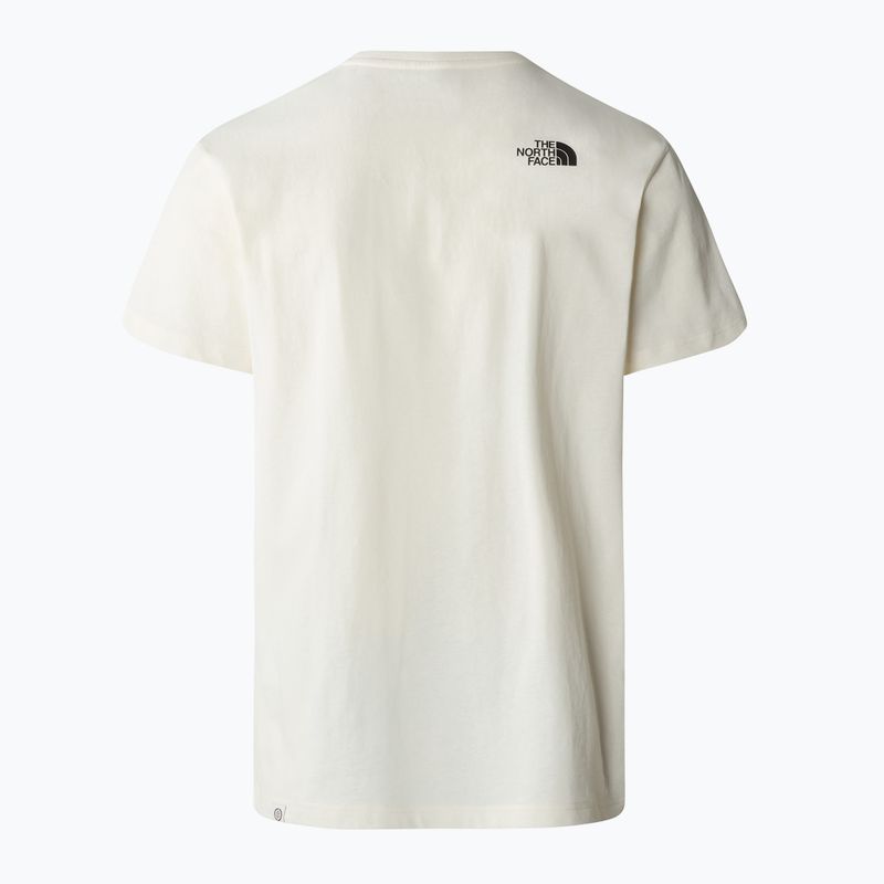 Koszulka męska The North Face Berkeley California white dune/optic emeral 6