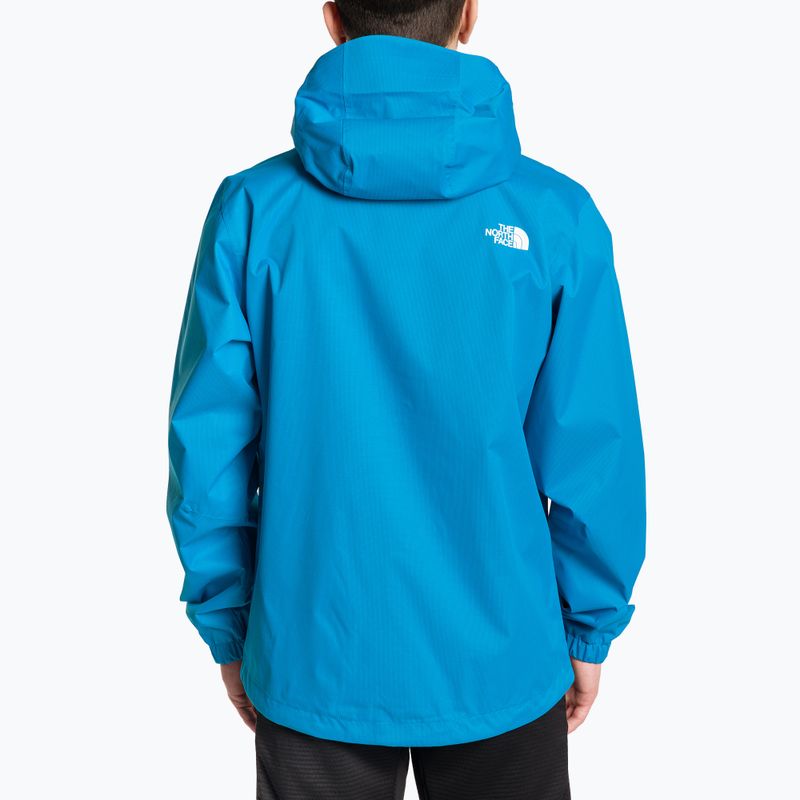 Kurtka przeciwdeszczowa męska The North Face Quest skyline blue black heath 2