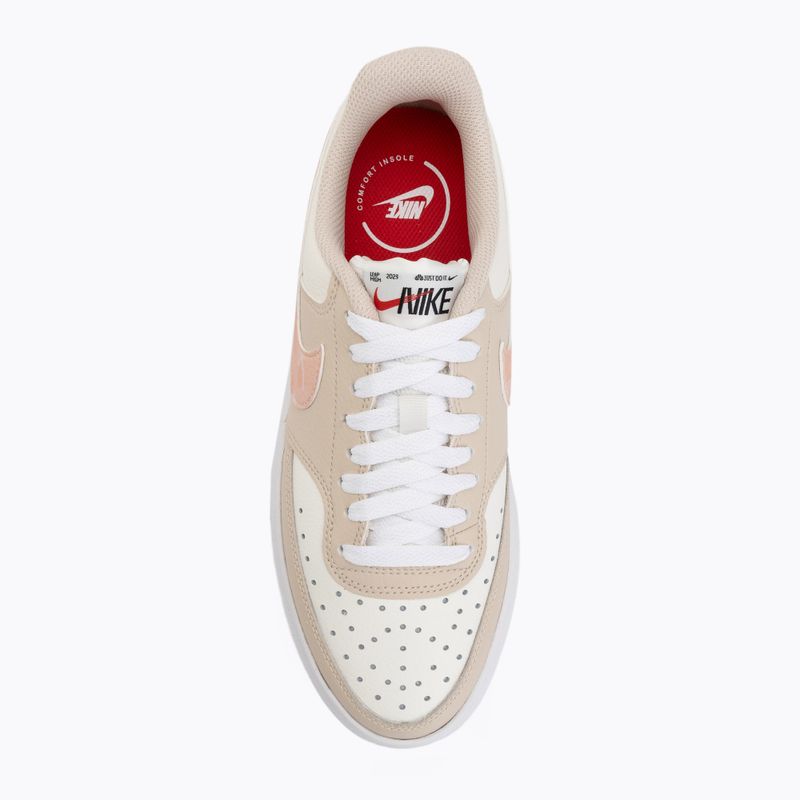 Buty damskie Nike Court Vision Alta sail/white/sanddrift/arctic orange 5