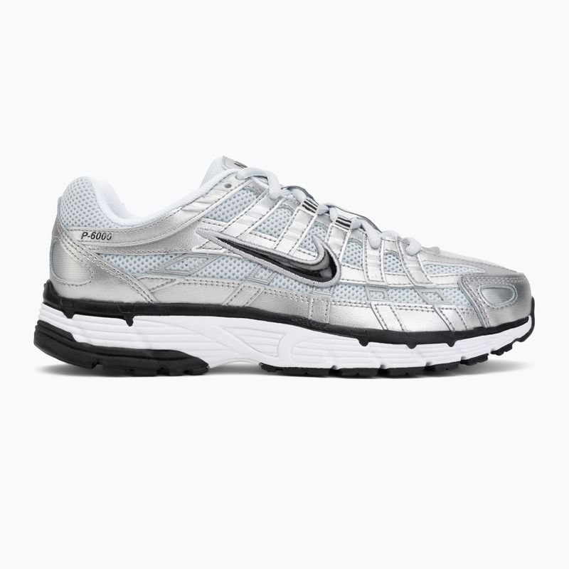 Buty damskie Nike P-6000 white/metallic silver/black 2