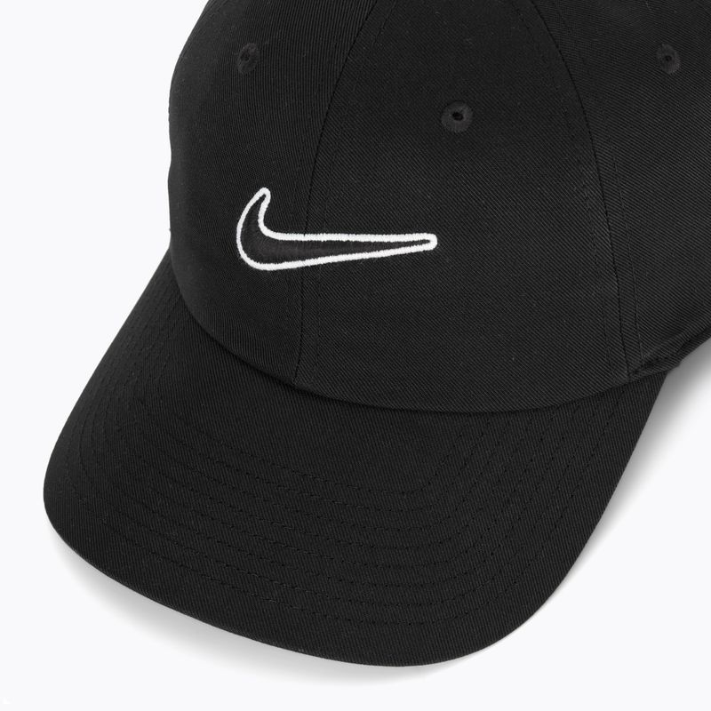 Czapka z daszkiem Nike Club Unstructured Swoosh black/black 3