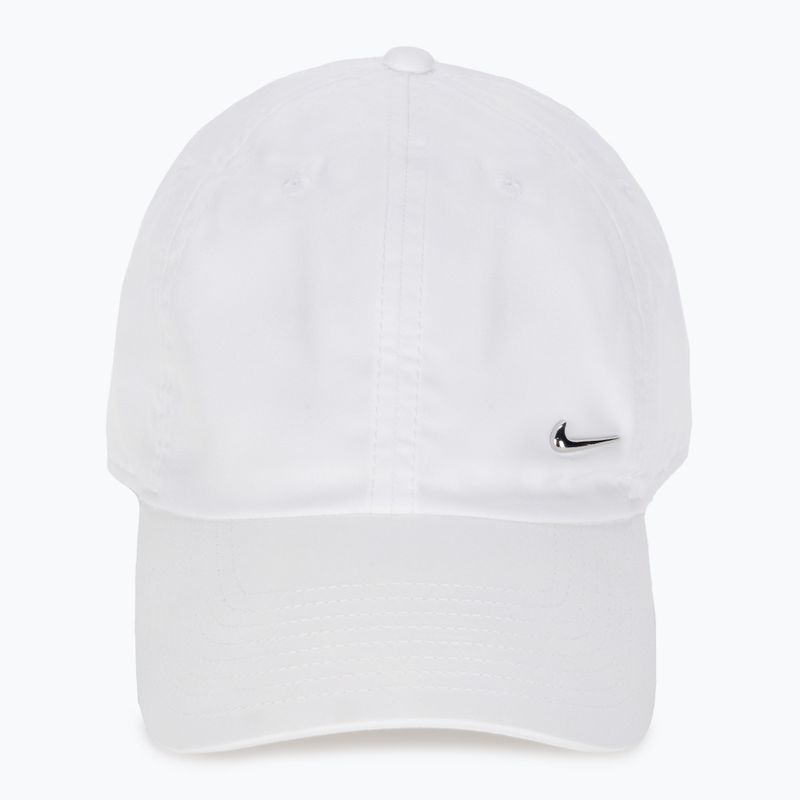 Czapka z daszkiem Nike Dri-Fit Club Unstructured Metal Swoosh white/metallic silver 2